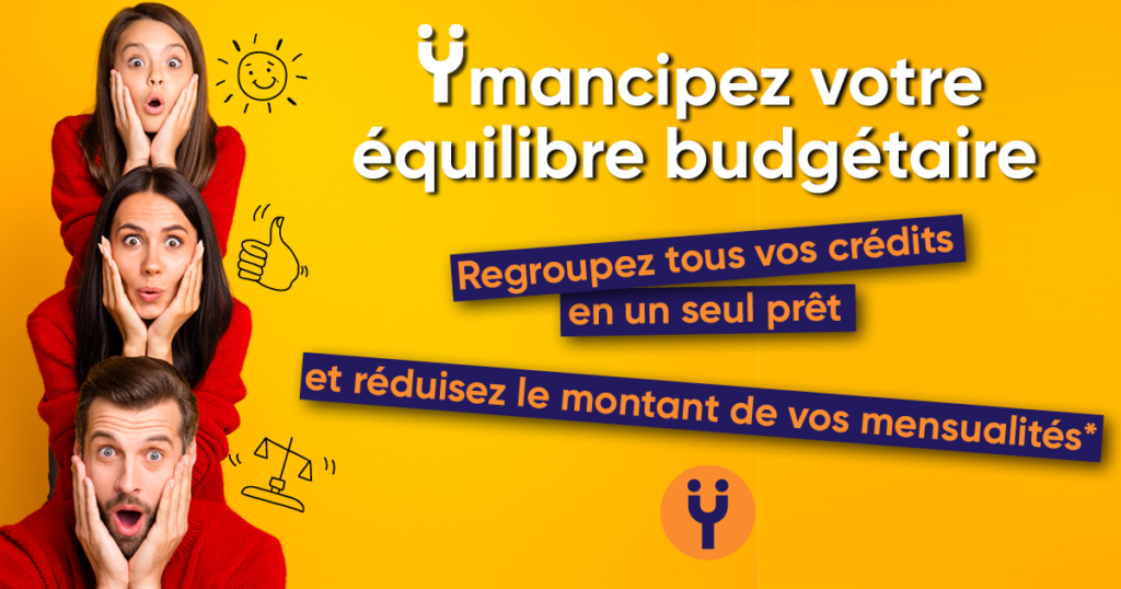 [Budget] 
Face à la Covid-19, vous êtes nombreux à être impactés par : 
- Une baisse de revenus 
- Une diminution de votre reste à vivre 
Pour éviter cette situation, optez pour le regroupement de crédits : 
Rassemblez tous vos crédits en un seul prêt et réduisez le montant de vos mensualités*. 
Avec Ymanci, rééquilibrez votre budget et voyez l’avenir avec plus de sérénité. 
Nos experts sont à vos côtés pour vous accompagner. 
#covid19 #resteavivre #baissederevenus #budget #tauxendettement #rachatdecrédits #regroupementdecrédits #ymanci #uncréditclairetprécis #solutionsdefinancement #accompagnement #expertise #transparence #ymancipezvous 
*Un crédit vous engage et doit être remboursé. Vérifiez vos capacités de remboursement avant de vous engager. Offre soumise à conditions, sous réserve d’acceptation par l’un de nos partenaires bancaires, prêteurs. Plus de détails sur : ymanci.fr/mentions-legales
